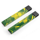 Green and Yellow Geometric Shapes - Premium Decal Protective Skin-Wrap Sticker compatible with the Juul Labs vaping device