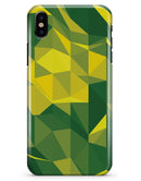 Green and Yellow Geometric Shapes - iPhone X Clipit Case
