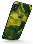 Green and Yellow Geometric Shapes - iPhone X Skin-Kit