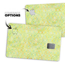 Green and Yellow Watercolor Helix Pattern - Premium Protective Decal Skin-Kit for the Apple Credit Card