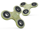 Green and Yellow Watercolor Helix Pattern Full-Body Fidget Spinner Skin-Kit