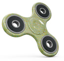 Green and Yellow Watercolor Helix Pattern Full-Body Fidget Spinner Skin-Kit