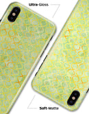 Green and Yellow Watercolor Helix Pattern - iPhone X Clipit Case