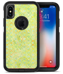 Green and Yellow Watercolor Helix Pattern - iPhone X OtterBox Case & Skin Kits