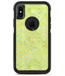 Green and Yellow Watercolor Helix Pattern - iPhone X OtterBox Case & Skin Kits