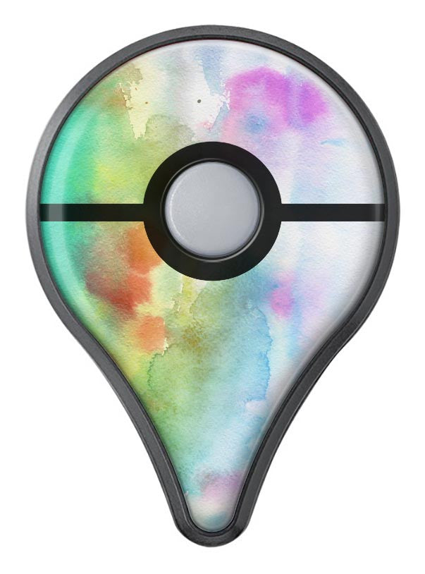 Green to Pink Absorbed Watercolor Texture Pokémon GO Plus Vinyl Protective Decal Skin Kit