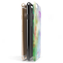 Green to Pink Absorbed Watercolor Texture iPhone 6/6s or 6/6s Plus 2-Piece Hybrid INK-Fuzed Case