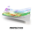 Green to Pink Absorbed Watercolor Texture - Premium Protective Decal Skin-Kit for the Apple Credit Card