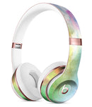 Green to Pink Absorbed Watercolor Texture Full-Body Skin Kit for the Beats by Dre Solo 3 Wireless Headphones