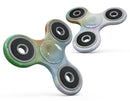 Green to Pink Absorbed Watercolor Texture Full-Body Fidget Spinner Skin-Kit