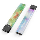 Green to Pink Absorbed Watercolor Texture - Premium Decal Protective Skin-Wrap Sticker compatible with the Juul Labs vaping device