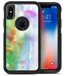 Green to Pink Absorbed Watercolor Texture - iPhone X OtterBox Case & Skin Kits