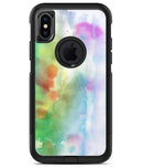 Green to Pink Absorbed Watercolor Texture - iPhone X OtterBox Case & Skin Kits
