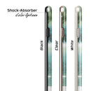 Greenish Watercolor Strokes iPhone 6/6s or 6/6s Plus 2-Piece Hybrid INK-Fuzed Case