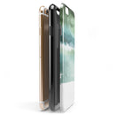 Greenish Watercolor Strokes iPhone 6/6s or 6/6s Plus 2-Piece Hybrid INK-Fuzed Case