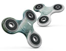 Greenish Watercolor Strokes Full-Body Fidget Spinner Skin-Kit