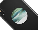 Greenish Watercolor Strokes - Skin Kit for PopSockets and other Smartphone Extendable Grips & Stands