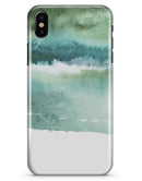 Greenish Watercolor Strokes - iPhone X Clipit Case