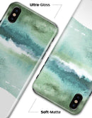 Greenish Watercolor Strokes - iPhone X Clipit Case