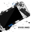 Grunge Patriotic American Flag with Thin Blue Line 2 - Skin Wrap Decal for Nintendo Switch Lite Console & Dock - 3DS XL - 2DS - Pro - DSi - Wii - Joy-Con Gaming Controller