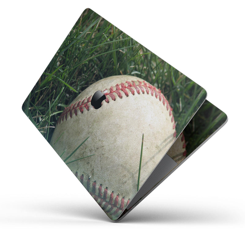 Grunge Worn Baseball - Skin Decal Wrap Kit Compatible with the Apple MacBook Pro, Pro with Touch Bar or Air (11", 12", 13", 15" & 16" - All Versions Available)