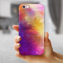 Grunge Absorbed Watercolor Texture iPhone 6/6s or 6/6s Plus 2-Piece Hybrid INK-Fuzed Case