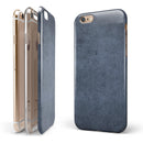 Grunge Blue Conrete Surface iPhone 6/6s or 6/6s Plus 2-Piece Hybrid INK-Fuzed Case