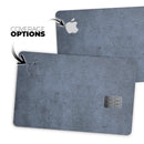 Grunge Blue Conrete Surface - Premium Protective Decal Skin-Kit for the Apple Credit Card