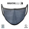Grunge Blue Conrete Surface - Made in USA Mouth Cover Unisex Anti-Dust Cotton Blend Reusable & Washable Face Mask with Adjustable Sizing for Adult or Child