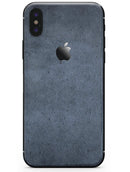 Grunge Blue Conrete Surface - iPhone X Skin-Kit
