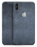 Grunge Blue Conrete Surface - iPhone X Skin-Kit