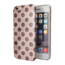 Grunge Brown and Tan Polkadot Pattern iPhone 6/6s or 6/6s Plus 2-Piece Hybrid INK-Fuzed Case