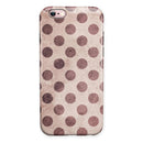 Grunge Brown and Tan Polkadot Pattern iPhone 6/6s or 6/6s Plus 2-Piece Hybrid INK-Fuzed Case