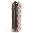 Grunge Brown and Tan Polkadot Pattern iPhone 6/6s or 6/6s Plus 2-Piece Hybrid INK-Fuzed Case