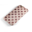 Grunge Brown and Tan Polkadot Pattern iPhone 6/6s or 6/6s Plus 2-Piece Hybrid INK-Fuzed Case