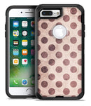 Grunge Brown and Tan Polkadot Pattern - iPhone 7 Plus/8 Plus OtterBox Case & Skin Kits