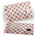 Grunge Brown and Tan Polkadot Pattern - Premium Protective Decal Skin-Kit for the Apple Credit Card