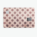 Grunge Brown and Tan Polkadot Pattern - Premium Protective Decal Skin-Kit for the Apple Credit Card