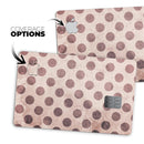 Grunge Brown and Tan Polkadot Pattern - Premium Protective Decal Skin-Kit for the Apple Credit Card