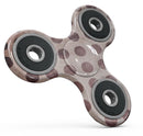Grunge Brown and Tan Polkadot Pattern Full-Body Fidget Spinner Skin-Kit