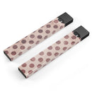 Grunge Brown and Tan Polkadot Pattern - Premium Decal Protective Skin-Wrap Sticker compatible with the Juul Labs vaping device