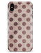 Grunge Brown and Tan Polkadot Pattern - iPhone X Clipit Case