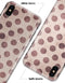 Grunge Brown and Tan Polkadot Pattern - iPhone X Clipit Case