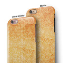 Grunge Coral Damask Pattern iPhone 6/6s or 6/6s Plus 2-Piece Hybrid INK-Fuzed Case