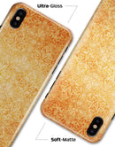 Grunge Coral Damask Pattern - iPhone X Clipit Case