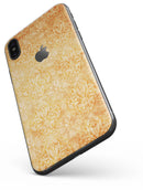 Grunge Coral Damask Pattern - iPhone X Skin-Kit