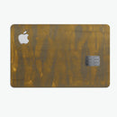Grunge Dark Golden Stripes - Premium Protective Decal Skin-Kit for the Apple Credit Card