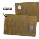 Grunge Dark Golden Stripes - Premium Protective Decal Skin-Kit for the Apple Credit Card