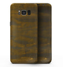 Grunge Dark Golden Stripes - Samsung Galaxy S8 Full-Body Skin Kit
