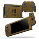 Grunge Dark Golden Stripes - Skin Wrap Decal for Nintendo Switch Lite Console & Dock - 3DS XL - 2DS - Pro - DSi - Wii - Joy-Con Gaming Controller